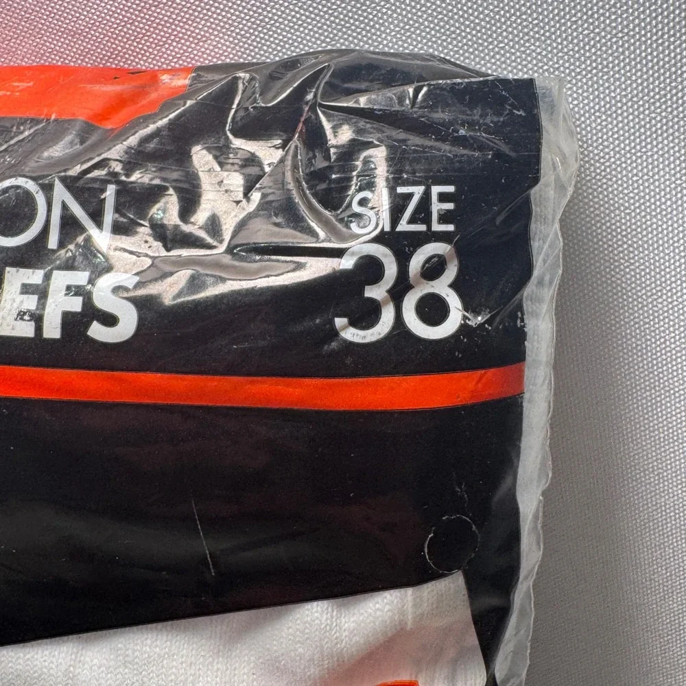 Vintage 1992 Hanes Mens Briefs 3 Pack White 100% Cotton Size 38 Deadstock NOS